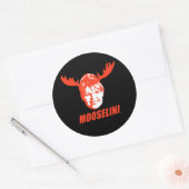 Sticker Rond T-shirts et cadeaux Mooselini (Enveloppe)