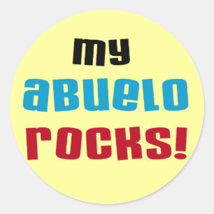 Sticker Rond T-shirts et cadeaux My Abuelo Rocks