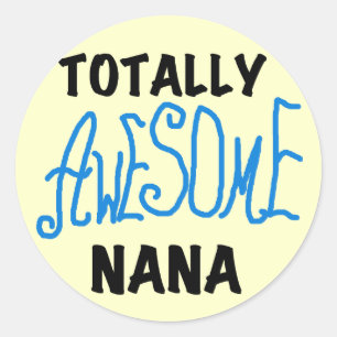 Sticker Rond T-shirts et cadeaux Nana Blue totalement géniaux