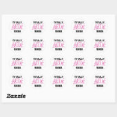 Sticker Rond T-shirts et cadeaux Nana Pink totalement géniaux (Feuille)