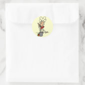 Sticker Rond T-shirts et cadeaux pour chef soupe (Sac)