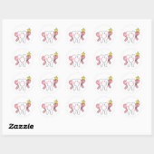 Sticker Rond T-shirts et cadeaux pour dents (Feuille)