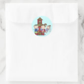 Sticker Rond T-shirts et cadeaux pour enfants et écoliers (Sac)