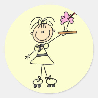 Sticker Rond T-shirts et cadeaux pour serveuses Drive-In des an