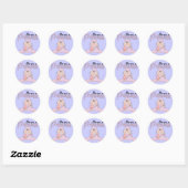 Sticker Rond T-shirts et cadeaux Princess Pink Baby (Feuille)