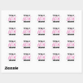 Sticker Rond T-shirts et cadeaux roses totalement (Feuille)