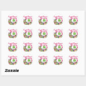 Sticker Rond T-shirts et cadeaux Super Sweet 1er anniversaire (Feuille)