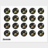 Sticker Rond T-shirts Lion de Juda et plus (Feuille)