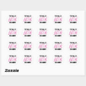 Sticker Rond T-shirts roses Granny et GIfts absolument géniaux (Feuille)