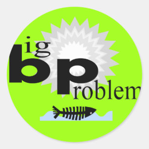 Sticker Rond T-shirts sur la catastrophe de la marée noire