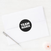 Sticker Rond T-shirts "Team Maria" (Enveloppe)