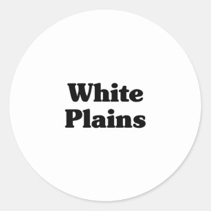 Sticker Rond T-shirts White Plains Classic