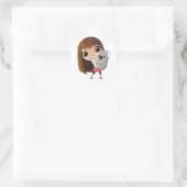 Sticker Rond Taara et Pudding le Koala (Sac)