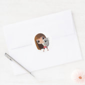 Sticker Rond Taara et Pudding le Koala (Enveloppe)