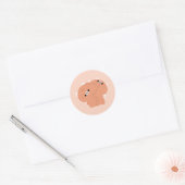 Sticker Rond Tabby Cat Couple (Enveloppe)