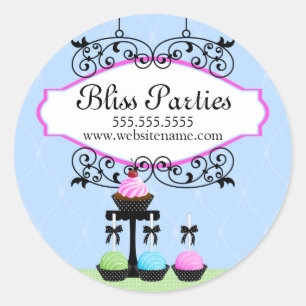 Sticker Rond Table de dessert de pâtisseries