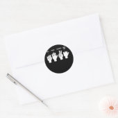 Sticker Rond Table Drôle Vis Woodworker Plaisanter Top No Finge (Enveloppe)
