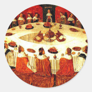Sticker Rond Table ronde - Camelot