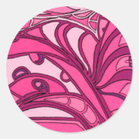 Tableau Abstrait à panneau rose