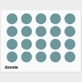 Sticker Rond Tableau de bord bleu et vert (Feuille)