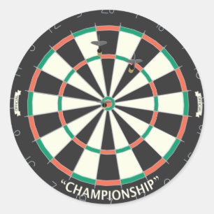 Sticker Rond Tableau de bord et fléchettes : Modèle 3D :