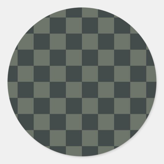 Sticker Rond Tableau de contrôle vert foncé (Devant)