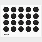 Sticker Rond Tableau De Donald Trump (Feuille)