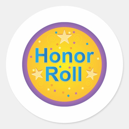 Sticker Rond tableau d'honneur (Devant)