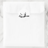 Sticker Rond Tabulation en ligne nette (Sac)
