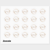 Sticker Rond Tache de café (Feuille)