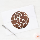 Sticker Rond Taches de girafe (Enveloppe)