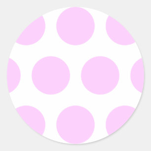 Sticker Rond Taches rose pointillisme