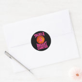 Sticker Rond Tacker Basketball rose Ribbon Cancer du sein Prix (Enveloppe)