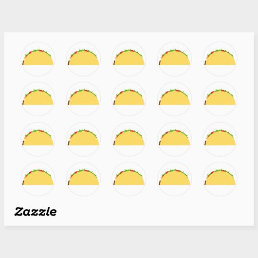 Sticker Rond Taco (Feuille)