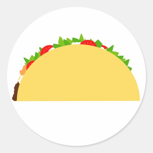 Sticker Rond Taco (Devant)