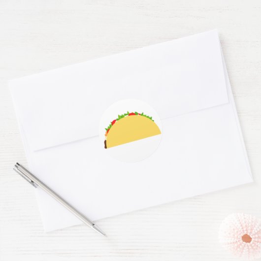Sticker Rond Taco (Enveloppe)