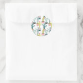 Sticker Rond Taco à propos d'amour | Motif Cactus (Sac)