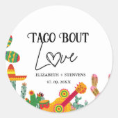 Sticker Rond Taco bout amour (Devant)
