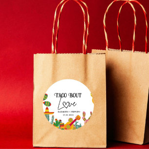 Sticker Rond Taco bout amour