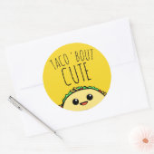 Sticker Rond Taco Bout Cute Cutsie (Enveloppe)