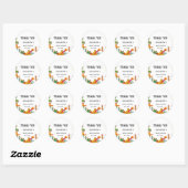 Sticker Rond Taco bout d'amour nuptiale (Feuille)