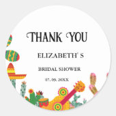 Sticker Rond Taco bout d'amour nuptiale (Devant)