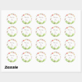 Sticker Rond Taco bout' fun fiesta mexicaine anniversaire (Feuille)