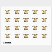 Sticker Rond Taco Bout It (Feuille)
