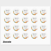 Sticker Rond Taco bout love couple douche merci (Feuille)