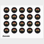 Sticker Rond Taco Tacoma (Feuille)