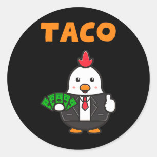 Sticker Rond Taco Trump Épouse Toujours Les Drôle Fantastiques