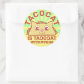 Sticker Rond Tacocat Retro Carnival (Sac)