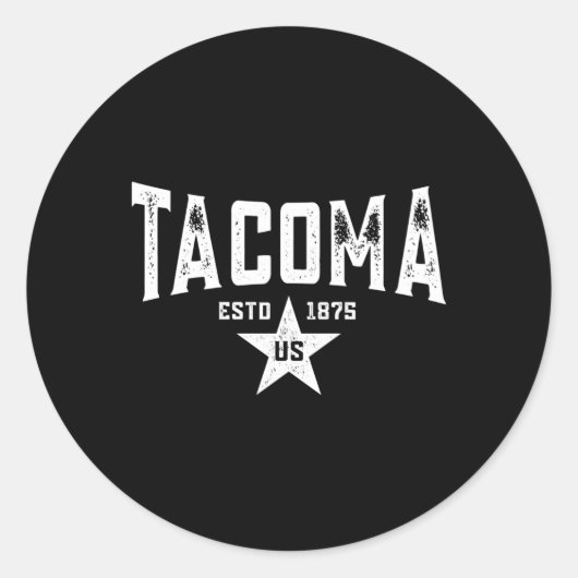 Sticker Rond Tacoma (Devant)