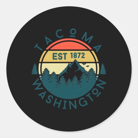 Sticker Rond Tacoma (Devant)